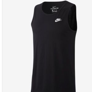 Black Nike tee tank top